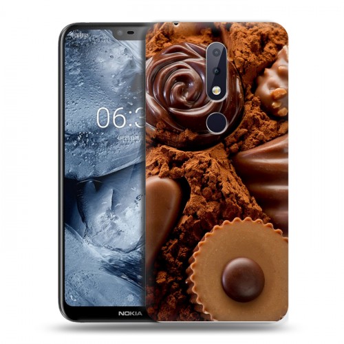 Дизайнерский пластиковый чехол для Nokia 6.1 Plus Конфеты