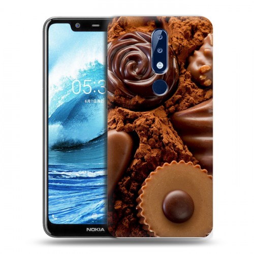 Дизайнерский силиконовый чехол для Nokia 5.1 Plus Конфеты