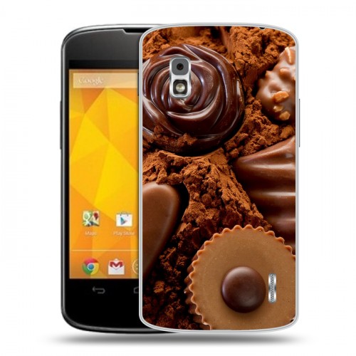 Дизайнерский пластиковый чехол для LG Google Nexus 4 Конфеты