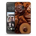 Дизайнерский силиконовый чехол для HTC Desire 700 Конфеты