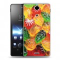 Дизайнерский пластиковый чехол для Sony Xperia TX Конфеты