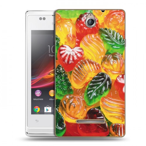 Дизайнерский пластиковый чехол для Sony Xperia E Конфеты