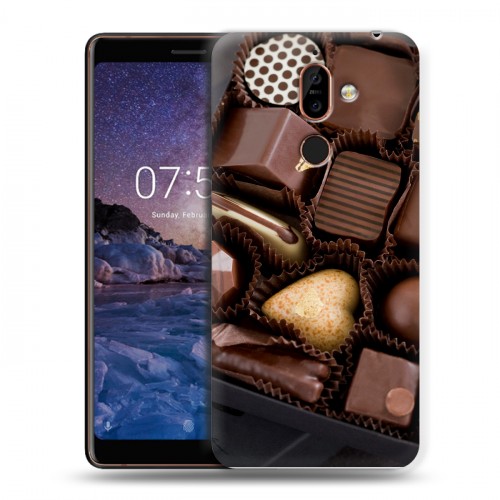 Дизайнерский пластиковый чехол для Nokia 7 Plus Конфеты