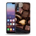 Дизайнерский силиконовый с усиленными углами чехол для Huawei P20 Pro Конфеты