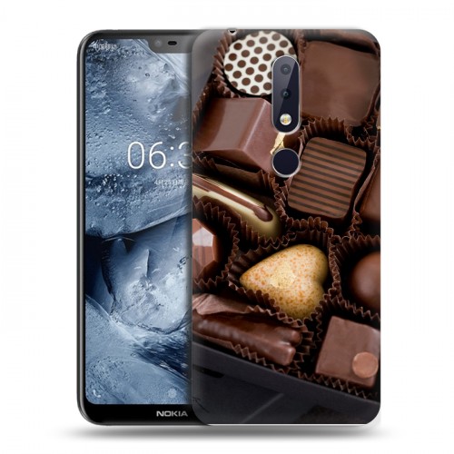 Дизайнерский пластиковый чехол для Nokia 6.1 Plus Конфеты