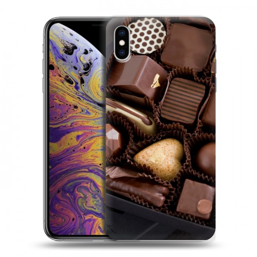 Дизайнерский силиконовый чехол для Iphone Xs Max Конфеты