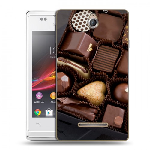 Дизайнерский пластиковый чехол для Sony Xperia E Конфеты