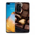 Дизайнерский силиконовый с усиленными углами чехол для Huawei P40 Конфеты