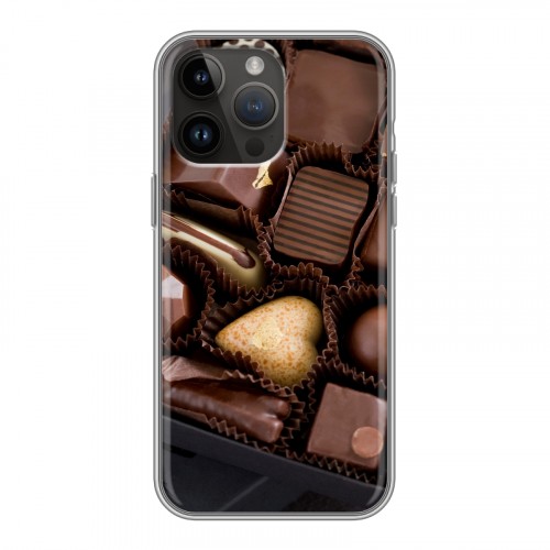 Дизайнерский силиконовый чехол для Iphone 14 Pro Max Конфеты