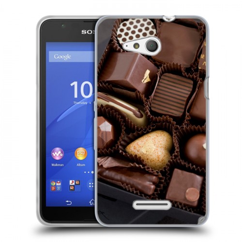 Дизайнерский пластиковый чехол для Sony Xperia E4g Конфеты