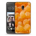 Дизайнерский пластиковый чехол для HTC Desire 700 Конфеты