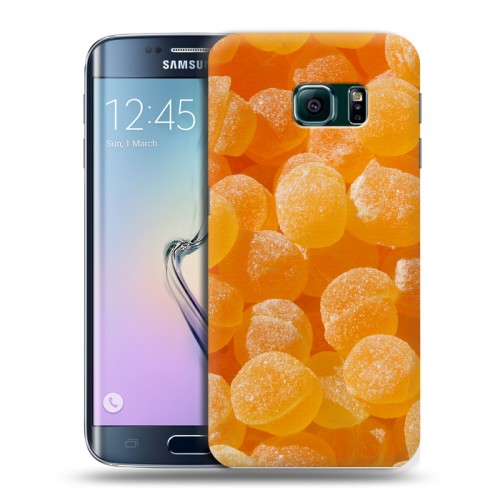 Дизайнерский силиконовый чехол для Samsung Galaxy S6 Edge Конфеты