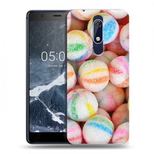 Дизайнерский пластиковый чехол для Nokia 5.1 Конфеты