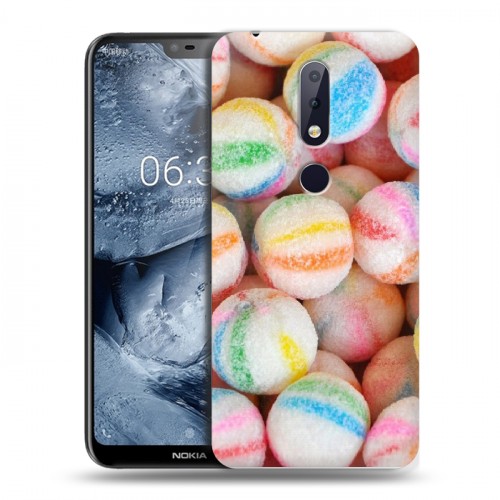 Дизайнерский пластиковый чехол для Nokia 6.1 Plus Конфеты