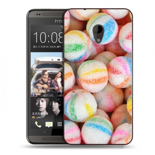 Дизайнерский пластиковый чехол для HTC Desire 700 Конфеты