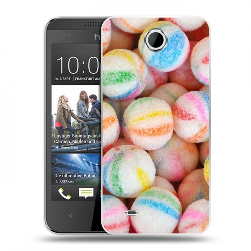 Дизайнерский пластиковый чехол для HTC Desire 300 Конфеты