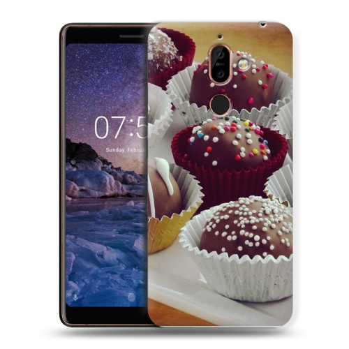 Дизайнерский пластиковый чехол для Nokia 7 Plus Конфеты