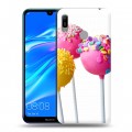 Дизайнерский пластиковый чехол для Huawei Y6 (2019) Конфеты