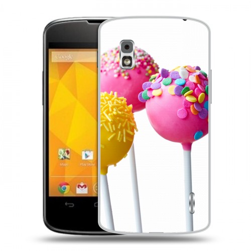 Дизайнерский пластиковый чехол для LG Google Nexus 4 Конфеты