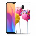 Дизайнерский силиконовый с усиленными углами чехол для Xiaomi RedMi 8A Конфеты