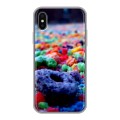 Дизайнерский силиконовый чехол для Iphone x10 Конфеты