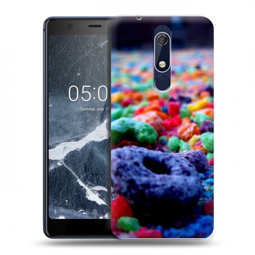 Дизайнерский пластиковый чехол для Nokia 5.1 Конфеты