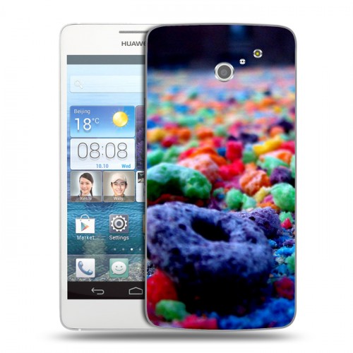 Дизайнерский пластиковый чехол для Huawei Ascend D2 Конфеты