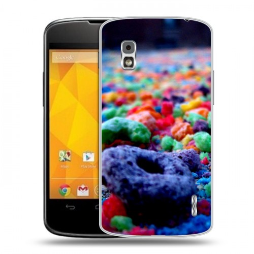 Дизайнерский пластиковый чехол для LG Google Nexus 4 Конфеты