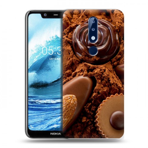 Дизайнерский силиконовый чехол для Nokia 5.1 Plus Конфеты