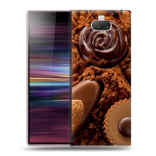 Дизайнерский силиконовый чехол для Sony Xperia 10 Конфеты