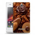 Дизайнерский пластиковый чехол для Sony Xperia E Конфеты