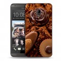 Дизайнерский пластиковый чехол для HTC Desire 700 Конфеты