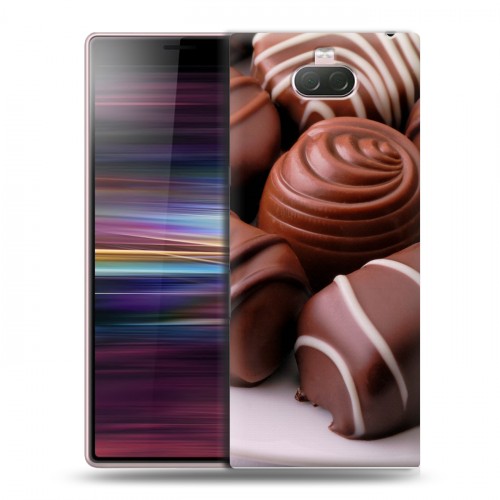 Дизайнерский силиконовый чехол для Sony Xperia 10 Конфеты