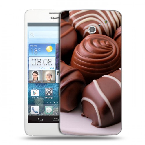 Дизайнерский пластиковый чехол для Huawei Ascend D2 Конфеты