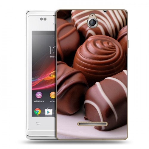 Дизайнерский пластиковый чехол для Sony Xperia E Конфеты