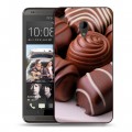 Дизайнерский пластиковый чехол для HTC Desire 700 Конфеты