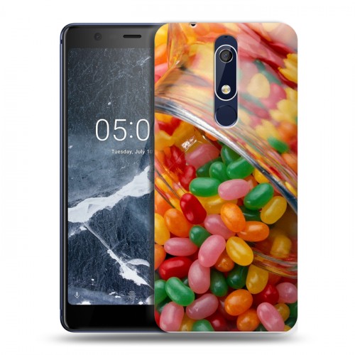 Дизайнерский пластиковый чехол для Nokia 5.1 Конфеты