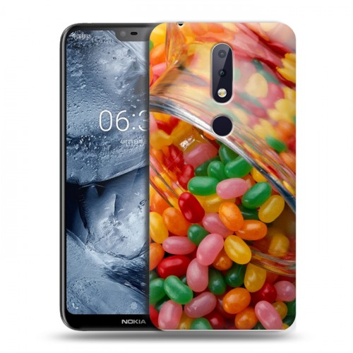 Дизайнерский пластиковый чехол для Nokia 6.1 Plus Конфеты