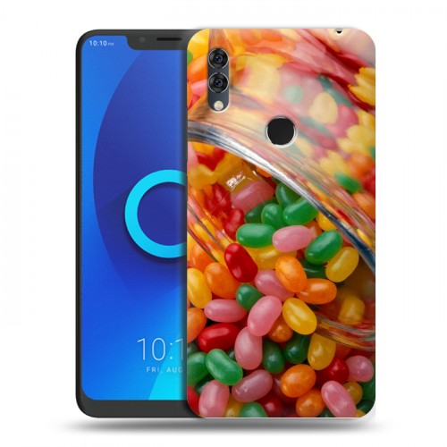 Дизайнерский силиконовый чехол для Alcatel 5V Конфеты