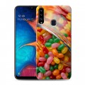 Дизайнерский пластиковый чехол для Samsung Galaxy A20s Конфеты