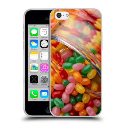 Дизайнерский пластиковый чехол для Iphone 5c Конфеты