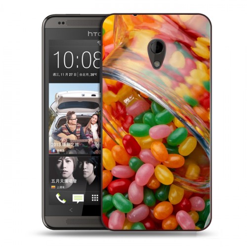 Дизайнерский пластиковый чехол для HTC Desire 700 Конфеты