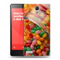 Дизайнерский силиконовый чехол для Xiaomi RedMi Note Конфеты