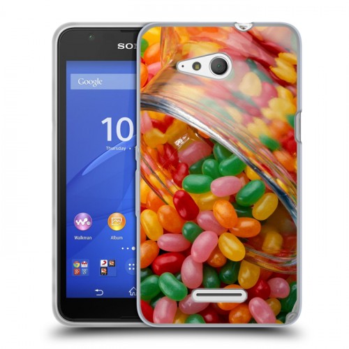 Дизайнерский пластиковый чехол для Sony Xperia E4g Конфеты