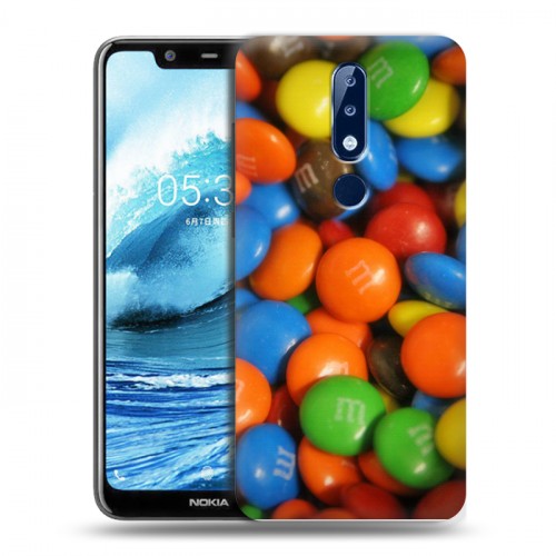 Дизайнерский силиконовый чехол для Nokia 5.1 Plus Конфеты