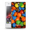 Дизайнерский пластиковый чехол для Sony Xperia E Конфеты