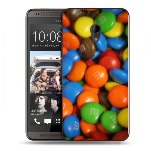 Дизайнерский пластиковый чехол для HTC Desire 700 Конфеты