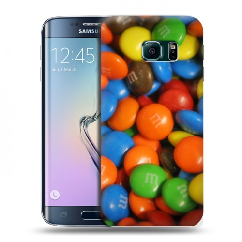 Дизайнерский пластиковый чехол для Samsung Galaxy S6 Edge Конфеты