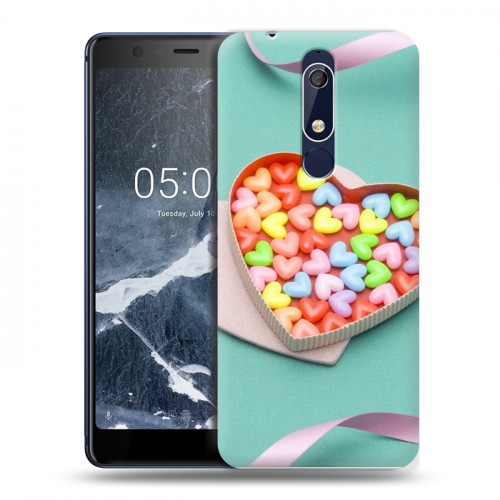 Дизайнерский пластиковый чехол для Nokia 5.1 Конфеты