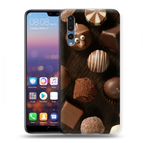 Дизайнерский силиконовый с усиленными углами чехол для Huawei P20 Pro Конфеты